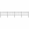 Vidaxl Gartenzaun mit Spears Top 6,8x1 m Stahl schwarz