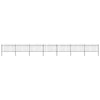 Vidaxl Gartenzaun mit Spears Top 11,9x1 m Stahl schwarz