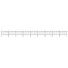 Vidaxl Gartenzaun mit Spears Top 15,3x1 m Stahl schwarz