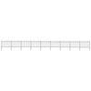 Vidaxl Gartenzaun mit Spears Top 15,3x1,2 M Stahl Schwarz