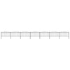Vidaxl Gartenzaun mit Speerendop (1,25-1,5) x11,9 m Stahlschwarz