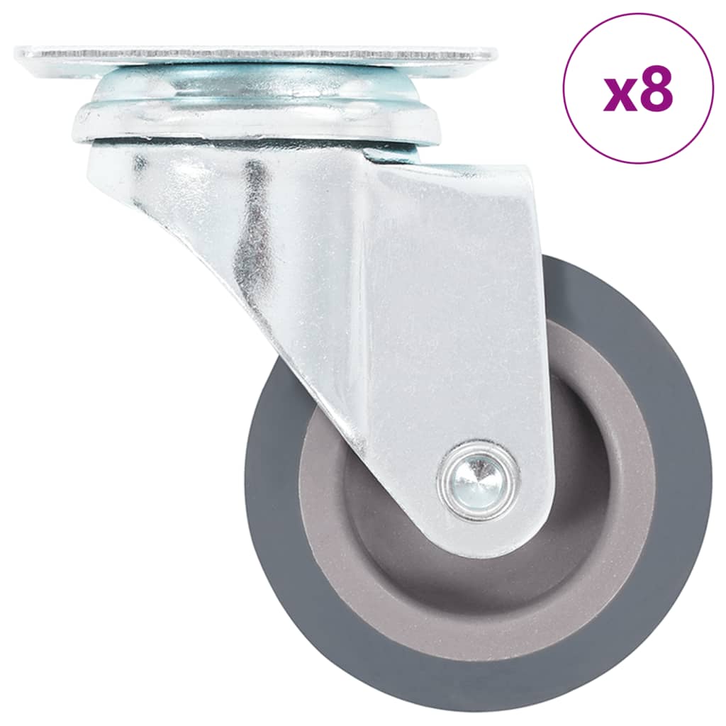 Vidaxxl 8 Stück Lenkrollen 50 mm