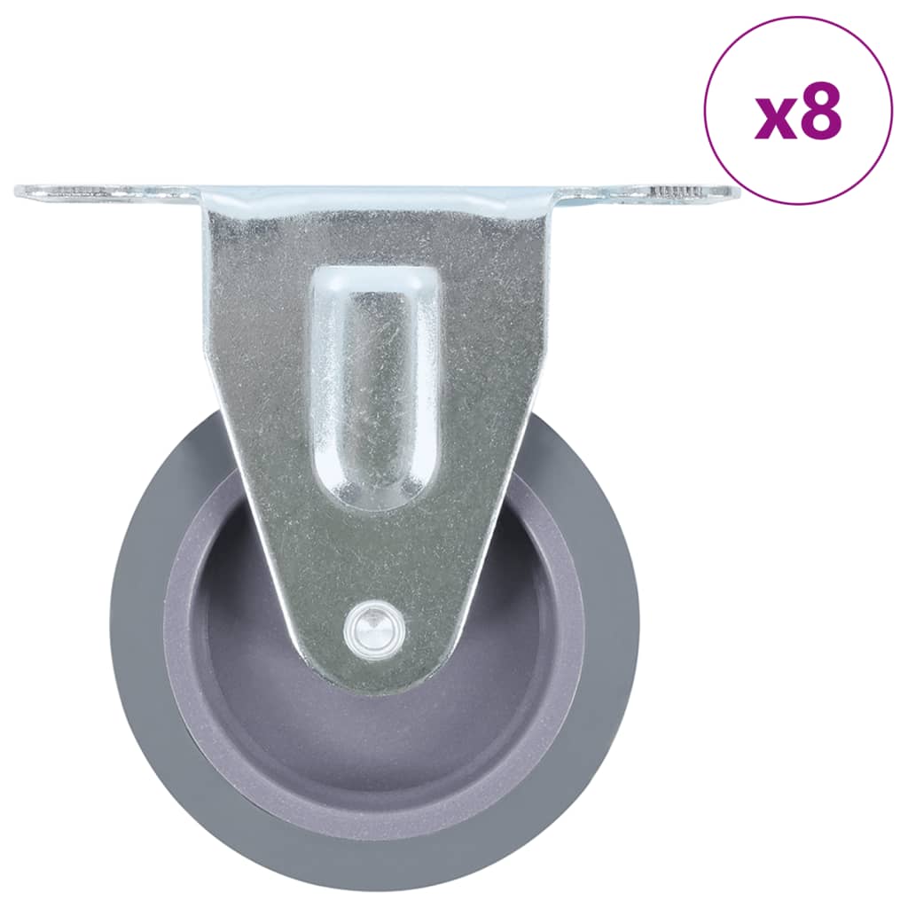 VIDAXL 8 ST Räder 75 mm festgelegt