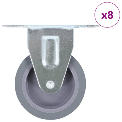 VIDAXL 8 ST Räder 75 mm festgelegt