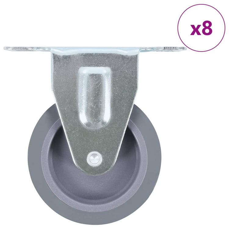 VIDAXL 8 ST Räder 75 mm festgelegt