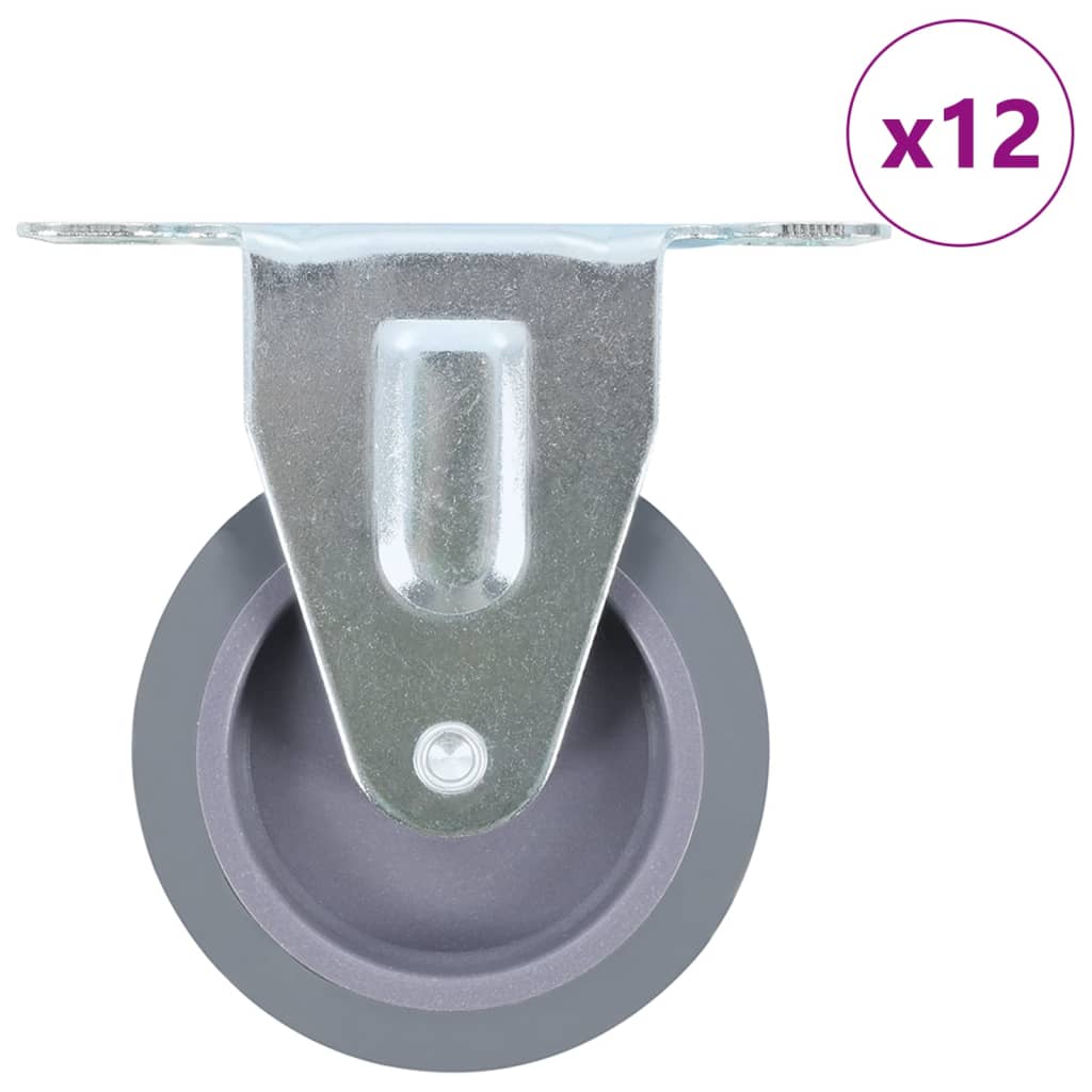 VIDAXL 12 ST Räder 75 mm festgelegt