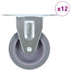 VIDAXL 12 ST Räder 75 mm festgelegt