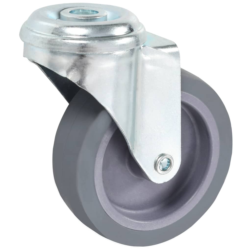 Vidaxl 8 Stück Lenkrollen mit Bolzenlöchern 75 mm
