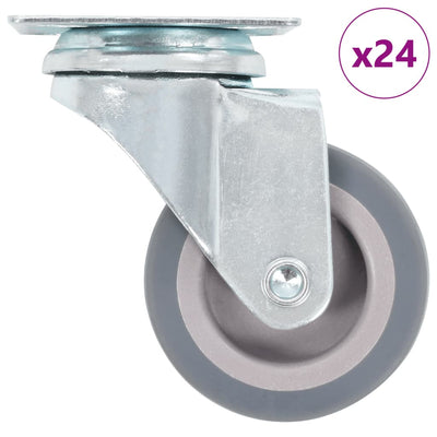 VIDAXL 24 ST Schwenkräder 50 mm