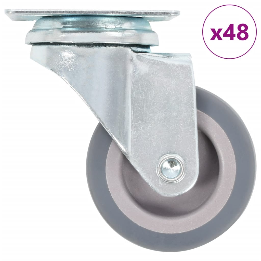 VIDAXL 48 ST Schwenkräder 50 mm