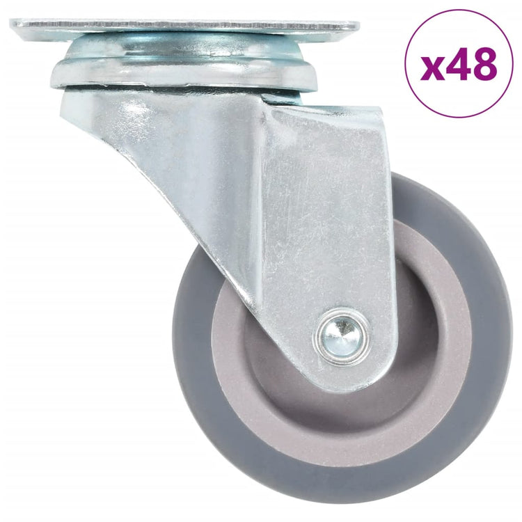 VIDAXL 48 ST Schwenkräder 50 mm