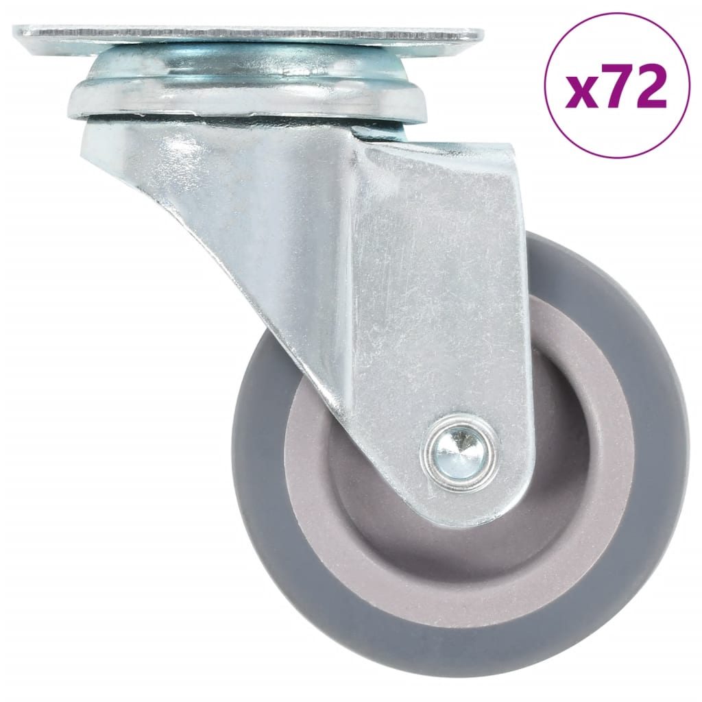 VIDAXL 72 ST Schwenkräder 50 mm