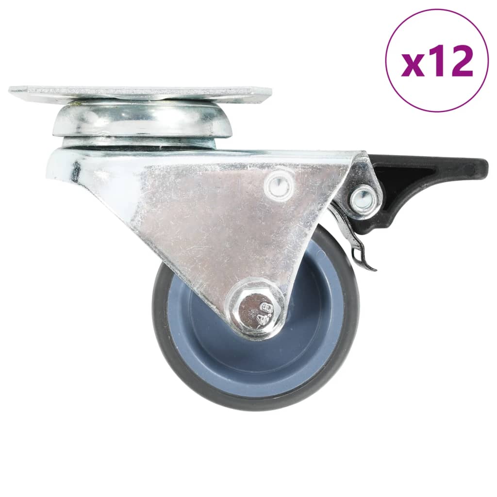 VIDAXL 12 ST Schwenkräder doppelte 50 mm
