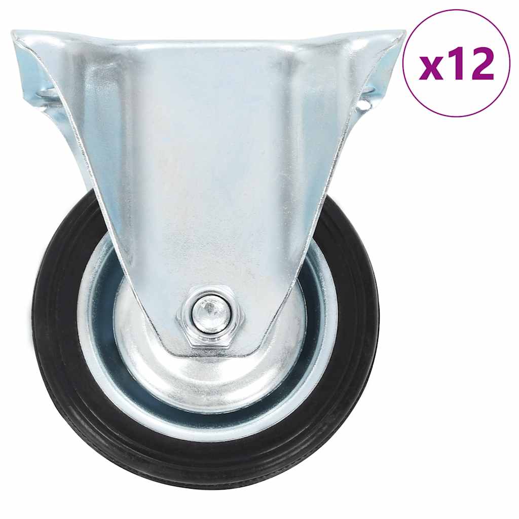 VIDAXL 12 ST Räder 75 mm festgelegt
