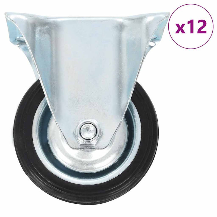 VIDAXL 12 ST Räder 75 mm festgelegt