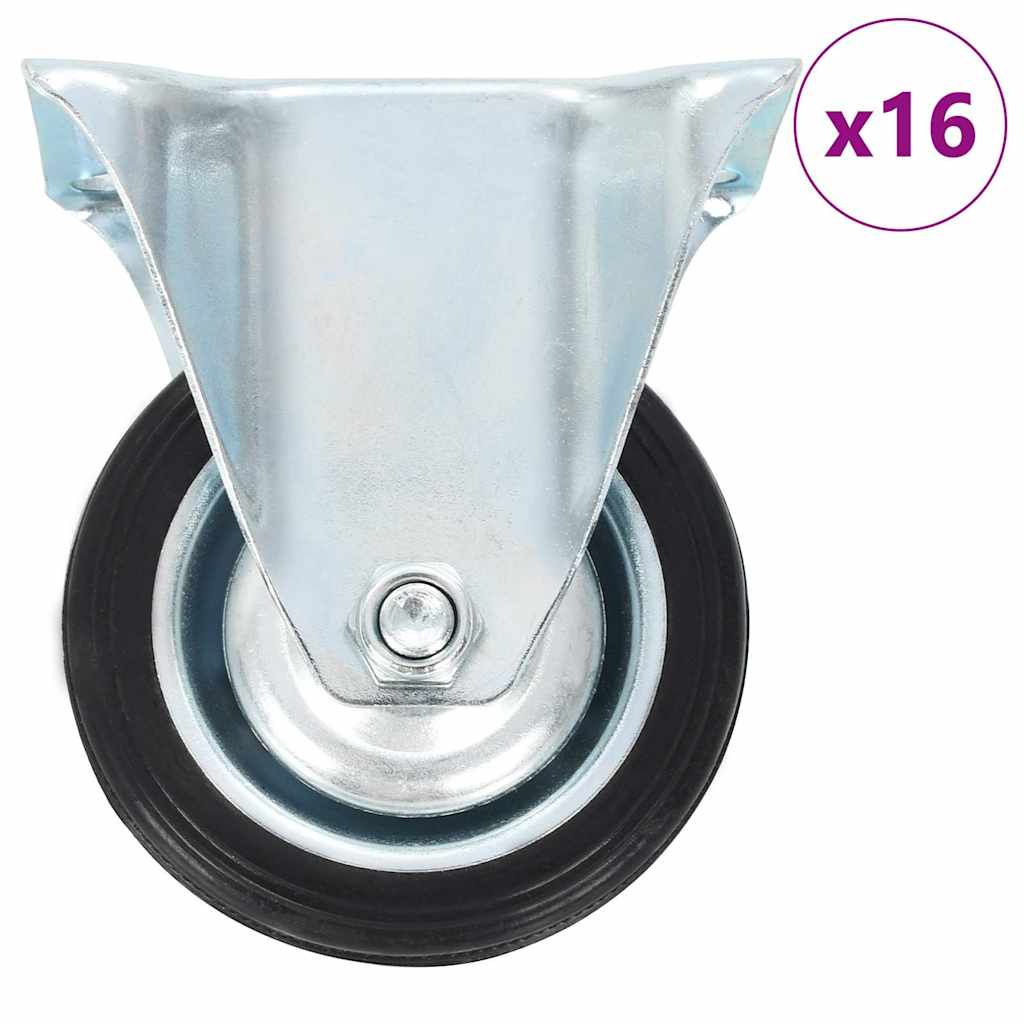 VIDAXL 16 ST Räder 75 mm festgelegt