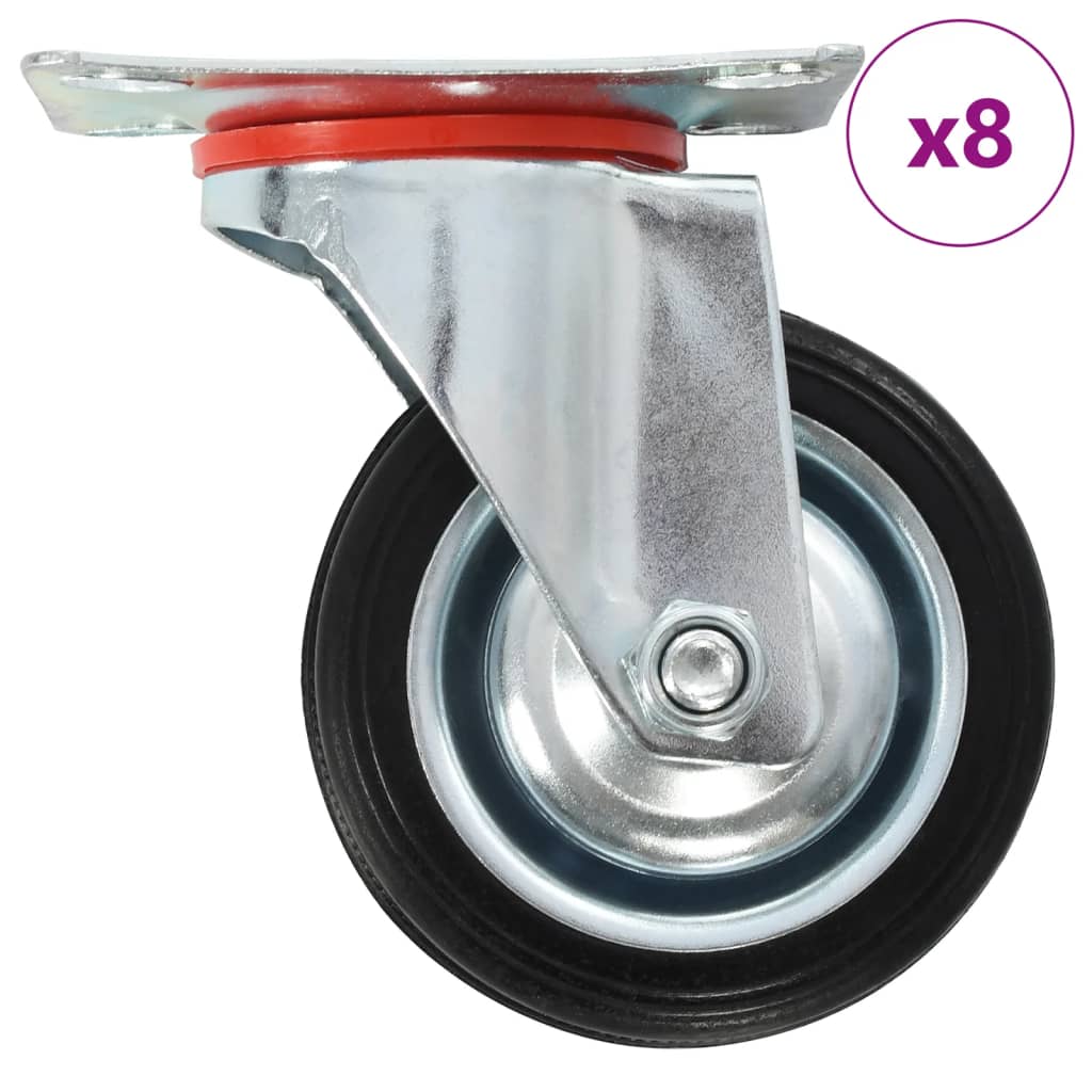 VIDAXL 8 ST Schwenkräder 75 mm
