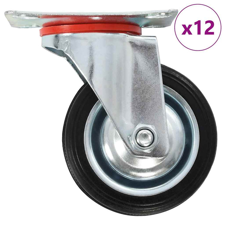 VIDAXL 12 ST Schwenkräder 75 mm