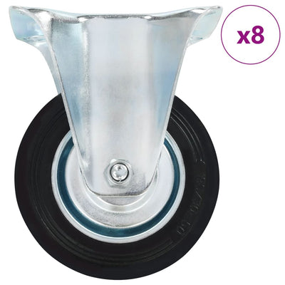 Vidaxl 8 Stück Räder fest 100 mm
