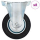 Vidaxl 8 Stück Räder fest 100 mm