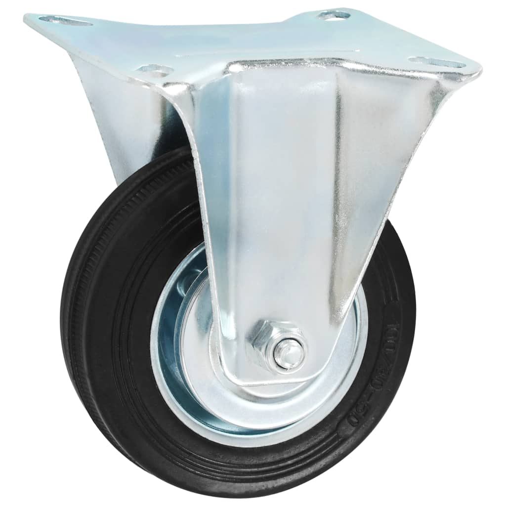 Vidaxl 16 Stück Räder fest 100 mm