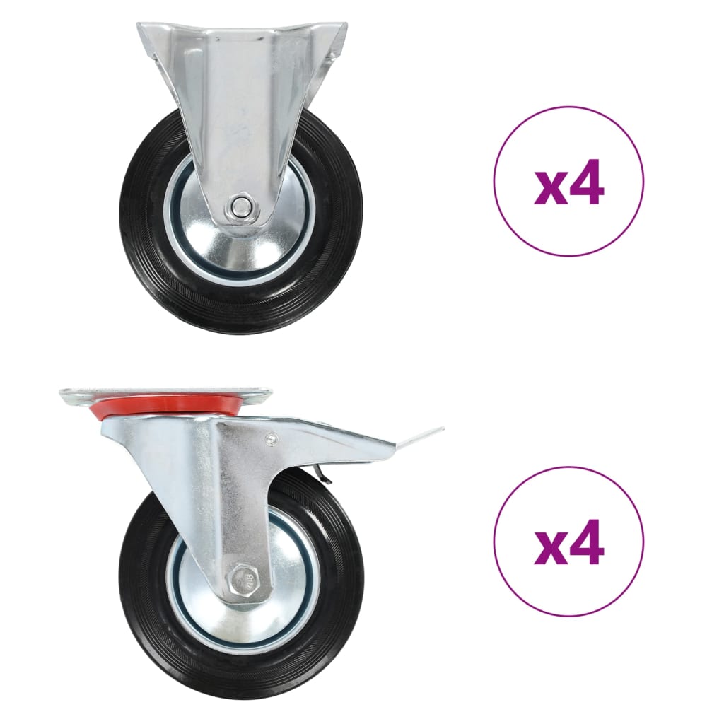 VIDAXL 8 ST Räder 160 mm