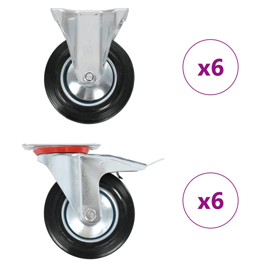 VIDAXL 12 ST Räder 160 mm