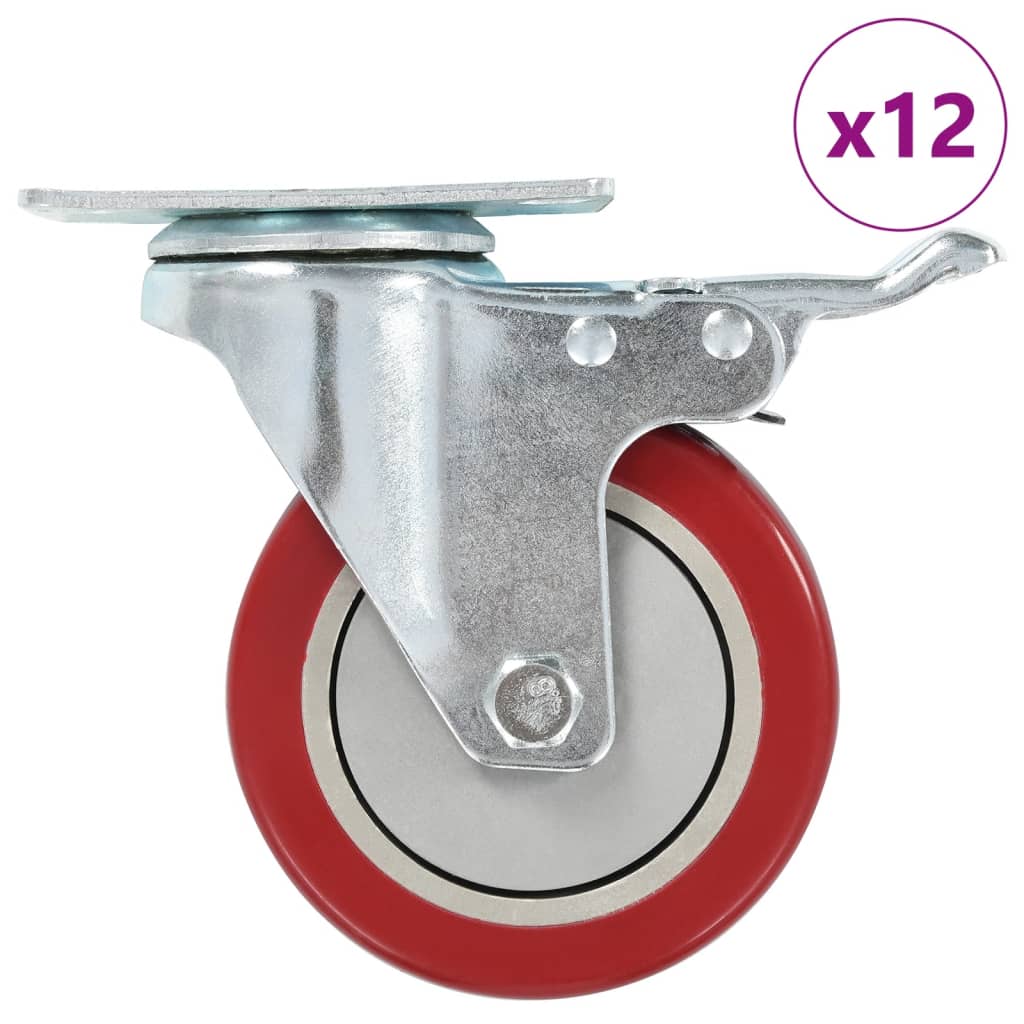 VIDAXL -Schwenk Wielen 12 St 100 mm