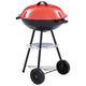 Vidaxl Bullet Barbecue Charcoal mit Rädern xxl 44 cm