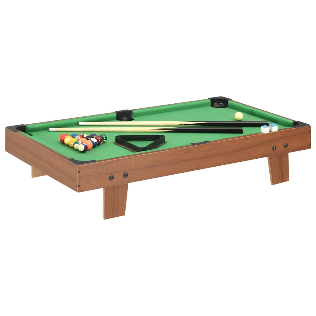 Vidaxl Minipool Tabelle 3 Fuß 92x52x19 cm braun und grün