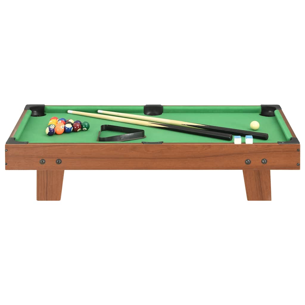 Vidaxl Minipool Tabelle 3 Fuß 92x52x19 cm braun und grün