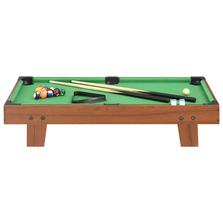 Vidaxl Minipool Tabelle 3 Fuß 92x52x19 cm braun und grün