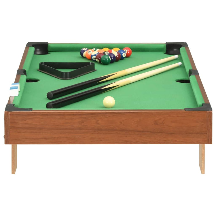 Vidaxl Minipool Tabelle 3 Fuß 92x52x19 cm braun und grün