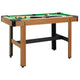 Vidaxl Billard Tabelle 4 Fuß 122x61x76 cm Braun