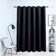 Vidaxl Vorhang Blackout mit Metallringen 290x245 cm Schwarz