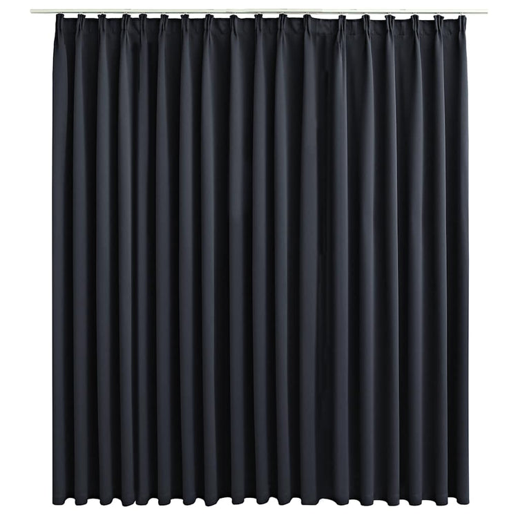 Vidaxl -Vorhang mit Haken 290x245 cm schwarz