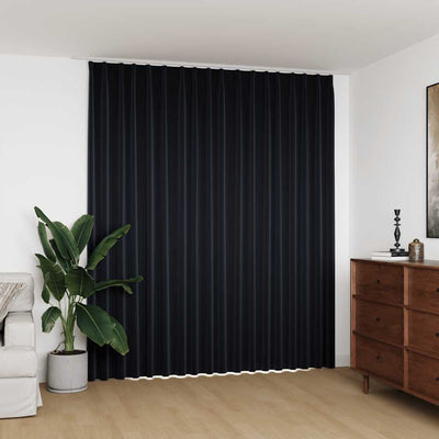 Vidaxl -Vorhang mit Haken 290x245 cm schwarz