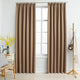 VIDAXL -Vorhänge Blackout mit Haken 2 ST 140x225 cm Taupe