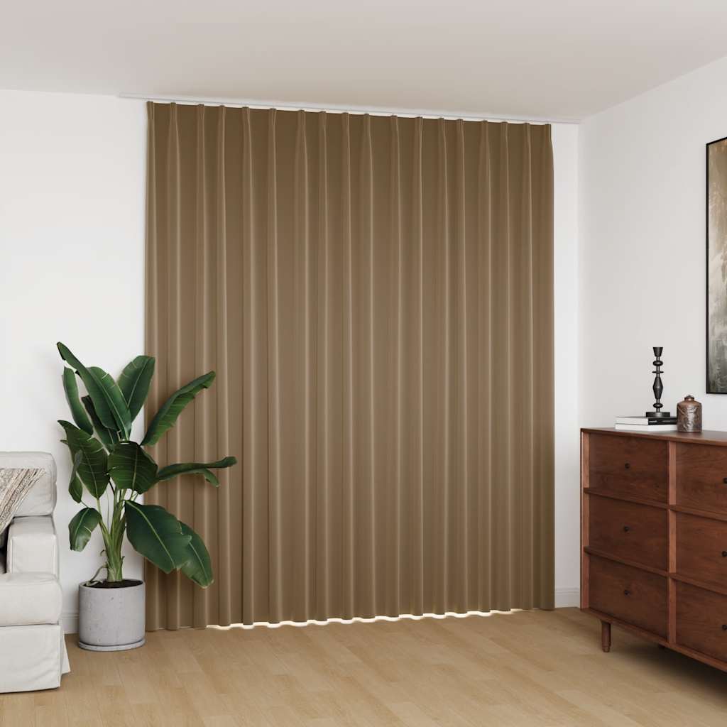 Vidaxl Vorhang Blackout mit Haken 290x245 cm Taupe