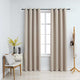 VIDAXL -Vorhang mit Metallringen 2 ST 140x175 cm Beige
