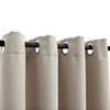Vidaxl -Vorhang mit Metallringen 290x245 cm Beige