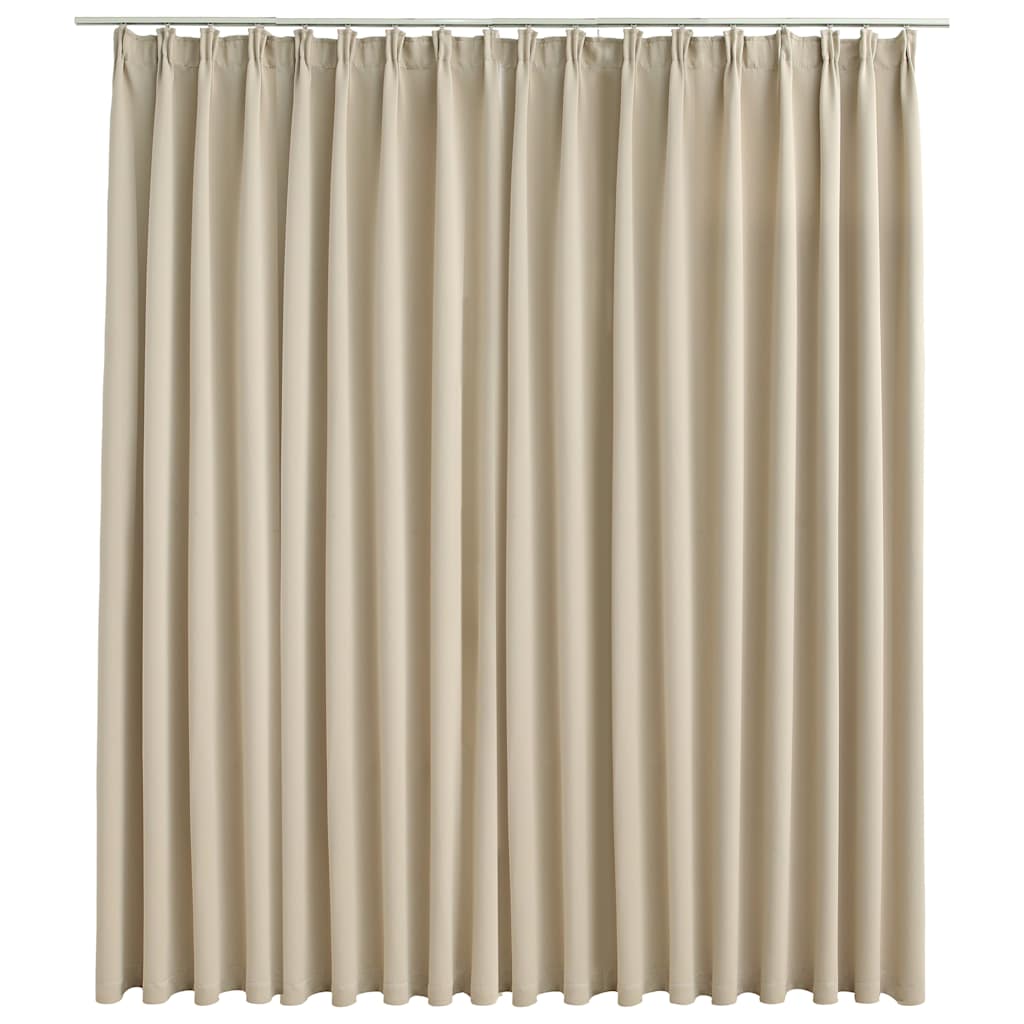 Vidaxl Vorhang Blackout mit Haken 290x245 cm Beige