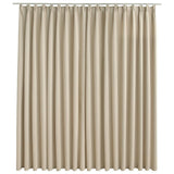 Vidaxl Vorhang Blackout mit Haken 290x245 cm Beige - afbeelding 2