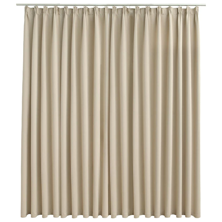 Vidaxl Vorhang Blackout mit Haken 290x245 cm Beige