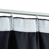 VIDAXL -Vorhänge Blackout mit Haken 2 PCs 140x175 cm Anthrazit