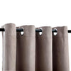 Vidaxl -Vorhang verdammt mit Metallringen 2 ST 140x225 cm Taupe