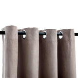 Vidaxl -Vorhang verdammt mit Metallringen 2 ST 140x225 cm Taupe - afbeelding 3