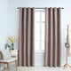 VIDAXL -Vorhang mit Metallringen 2 ST 140x245 cm Taupe