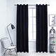 Vidaxl Vorhang Blackout mit Ringen 2 ST 140x175 cm Samt schwarz