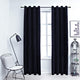 Vidaxl Vorhang Blackout mit Ringen 2 ST 140x245 cm Samt schwarz